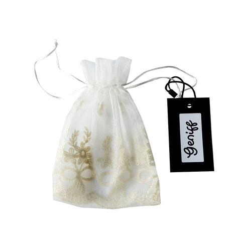 Geniff Lace Gift Drawstring bag